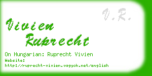 vivien ruprecht business card